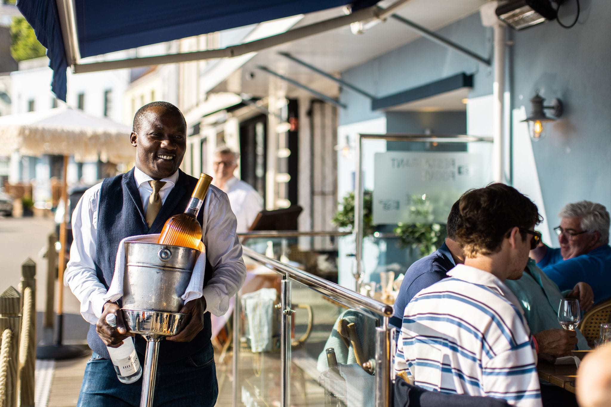 The Moorings, Jersey (Terrasse)
